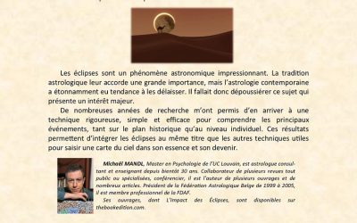 L’impact des Éclipses, conférence Web par Michaël MANDL