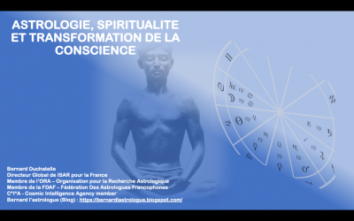 Conférence avec Bernard Duchatelle sur l&rsquo;Astrologie, la spiritualité et la transformation de la conscience, le 12 novembre, de 9 h à 11 h 30